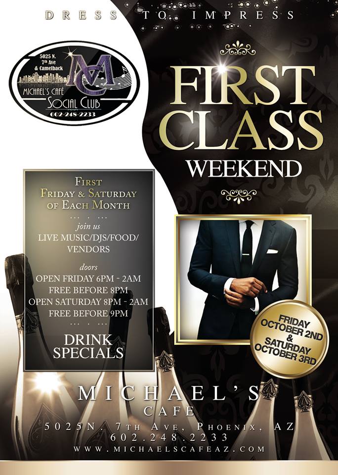 MichaelsatPC's tweet photo. It's a 1st class wknd @ Michael's Cafe.  First Class Weekend begins n 48 hrs.  B dressed 2 impress &amp; exp 1st class RT http://t.co/yz4IpGVXUA