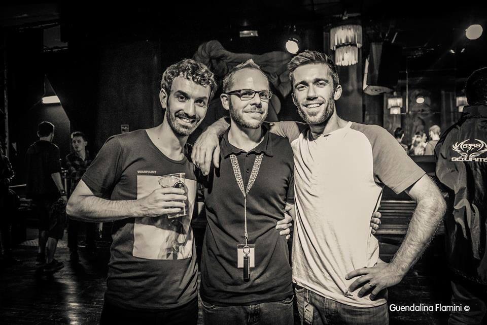 LivingWest_LW's tweet photo. Christophe / Silvère / Antoine - La Boule Noire - 25/09/2015 #paris #fallenfest #laboulenoire #livingwest http://t.co/qLSwSKfTL8