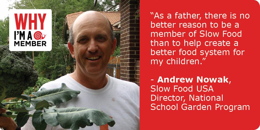 SlowFoodUSA's tweet photo. Meet Andrew Nowak of our #NationalSchoolGardenProgram. LAST DAY to #JoinSlowFood http://t.co/azaOo7Ev3k http://t.co/BN1BqNlOB9