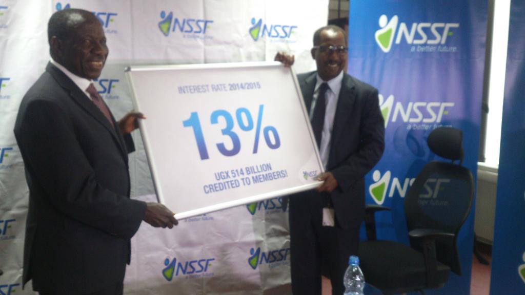 askcorey's tweet photo. Congrats to @rpbyaru @nssfug for achieving the 13% interest rate for the workers of Uganda! http://t.co/x5XSnJHIEg