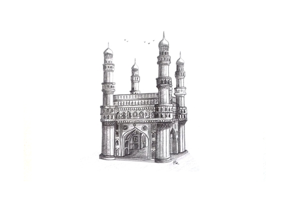 pkartworks on twitter charminar an original pencil drawing picture size 29 7 cm x 21 cm http t co kjao6r5mqk charminar an original pencil drawing
