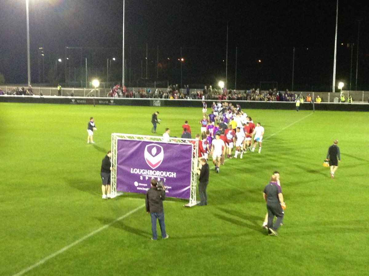 LboroSport's tweet photo. Full time: @Lufbrarugby 48-7 @UQrugby! Incredible support from the crowd! #worldvarsity http://t.co/61QQnjc6SL
