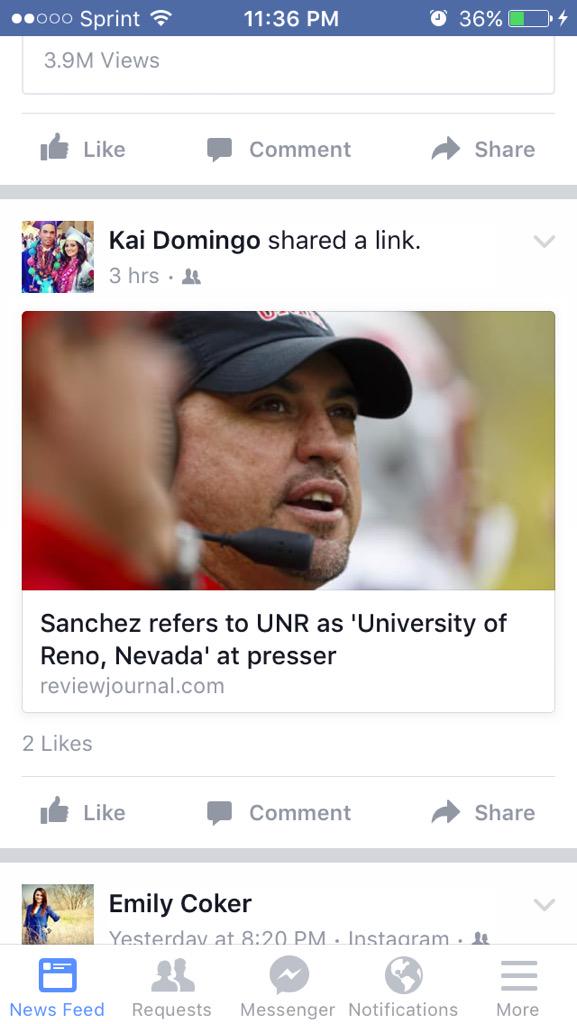 Morves18's tweet photo. Being a proud Gorman football alum ... I can't wait to see @NevadaFootball win this weekend #FUNLV #FSanchez http://t.co/TRsjeRn0UW