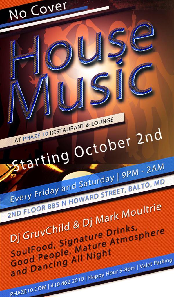 OTDF01's tweet photo. #housemusic #soulfood #drinks #NoCover #free #Baltimore 885 N Howard Street 2nd Floor #Phaze10 http://t.co/W7kLCoFSxu