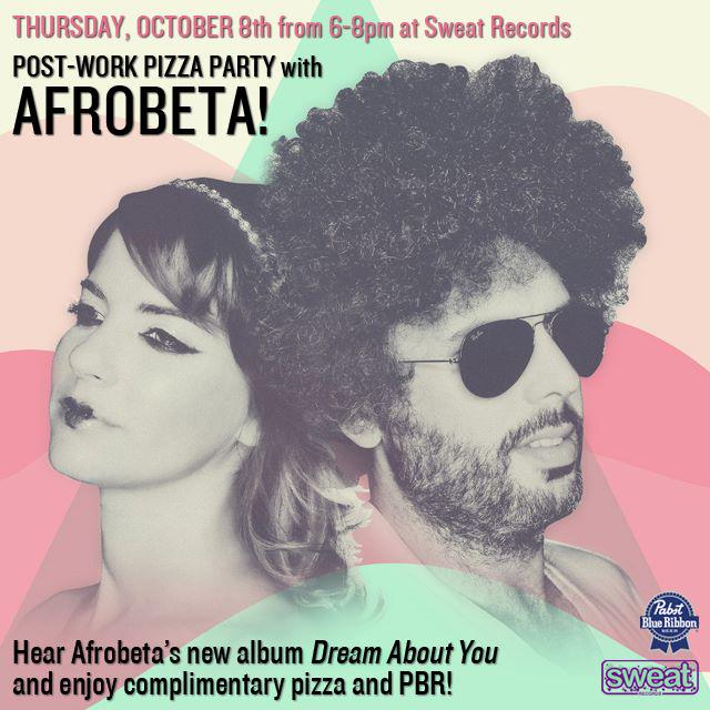 Afrobeta (@afrobeta) on Twitter photo RT <a href="/sweatrecords/">Sweat Records</a>: Join us this Thurs. 10/8 for a post-work pizza party + album listening sesh: on.fb.me/1WyMyiZ RT <a href="/sweatrecords/">Sweat Records</a>: Join us this Thurs. 10/8 for a post-work pizza party + album listening sesh: on.fb.me/1WyMyiZ