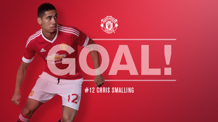 ManUtd_ID's tweet photo. 53' - GOL! #mufc 2 Wolfsburg 1. Smalling membawa United unggul! http://t.co/eHLgrLZEpw