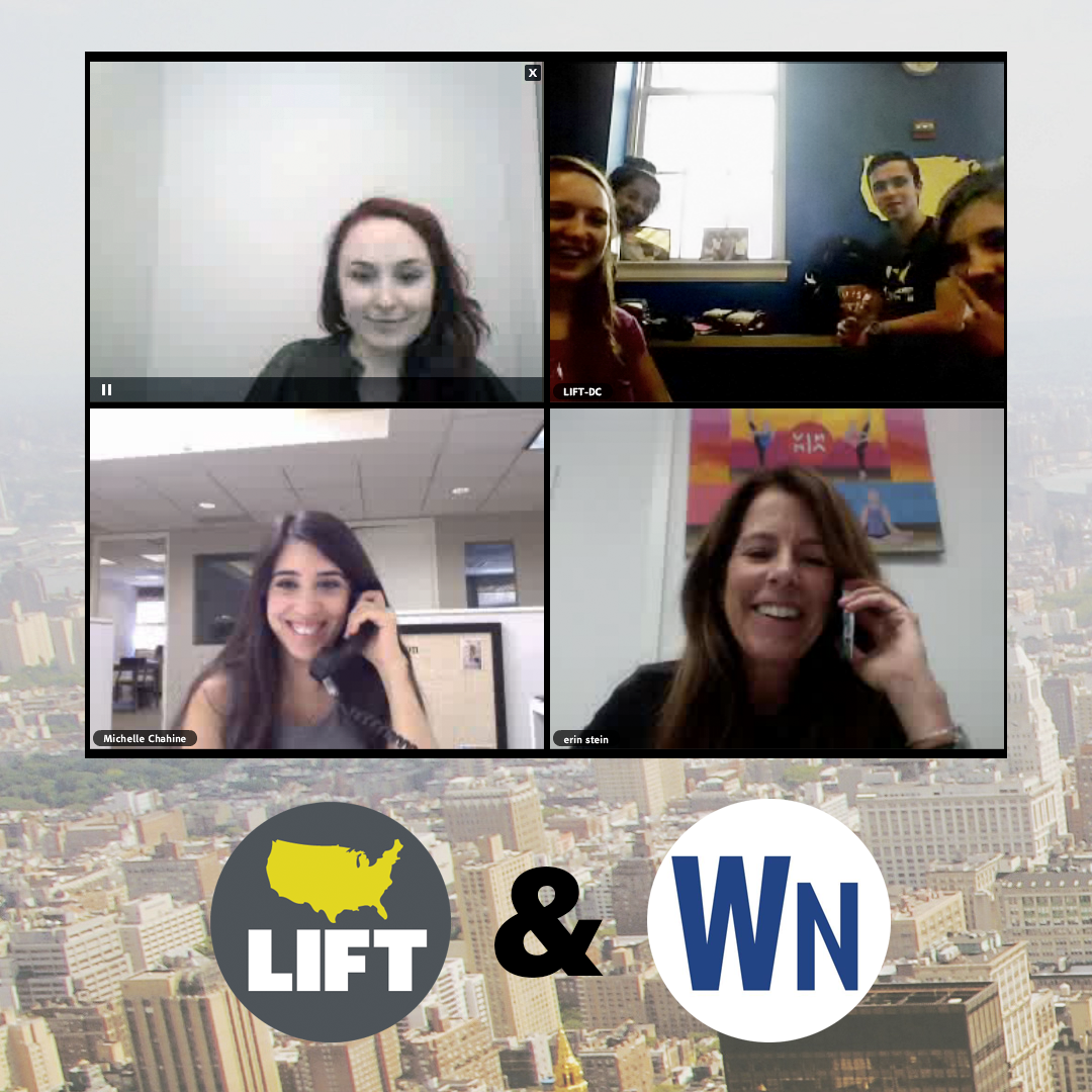 LIFTCommunities's tweet photo. Fresh off a virtual brown bag with our friends at @WomansNation. Great things to come from our #ShriverCorps! http://t.co/d5O9UqieZa