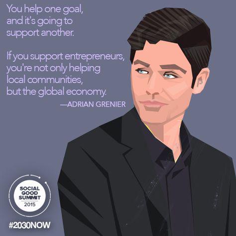 .@AdrianGenier had some bold statements at the #SocialGood Summit...read more from speakers! bit.ly/1ViCldo
