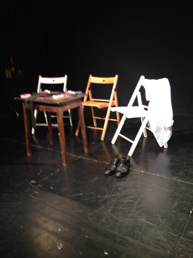 LauraSociety's tweet photo. A full house @EtceteraTheatre the stage is set. Break a leg @BreakPoint_UK http://t.co/6LP7gsgiqC