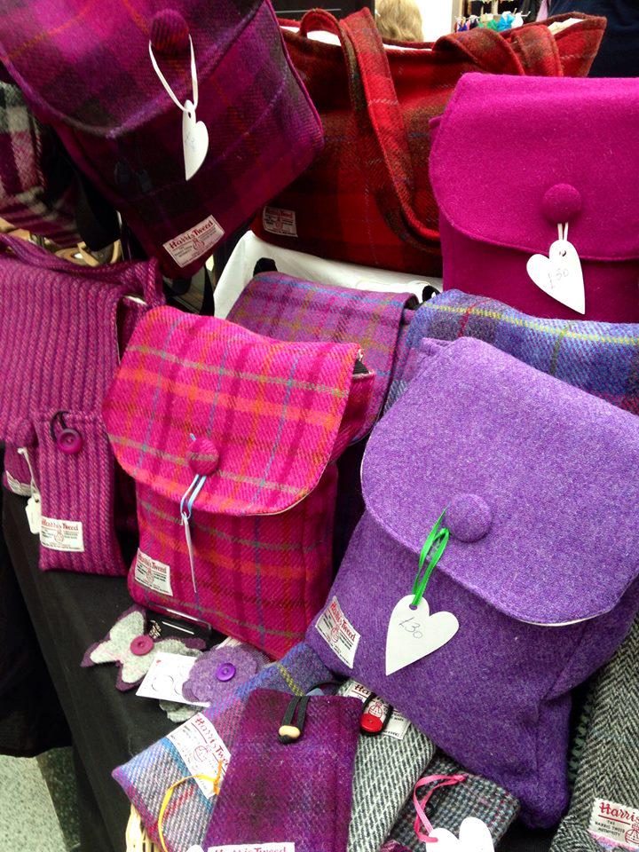 COI_Crafters's tweet photo. Meet @MurrayIkmurray one of our traders, who makes lush Harris tweed accessories  #craft #edinburgh #markets #gifts http://t.co/lVidjgpftZ