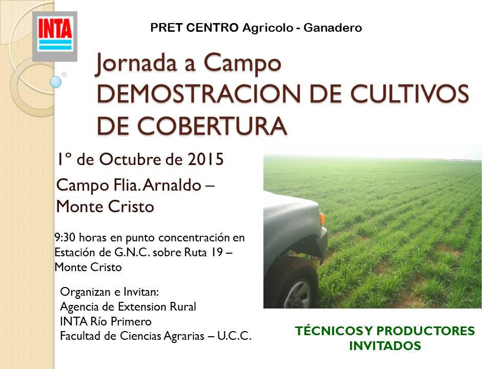 Agroverdad's tweet photo. MAÑANA en Montecristo
Jornada sobre Cultivos de Cobertura 
Organiza INTA Rio 1 y Facultad Cs Agrarias @UCCoficial http://t.co/5SX67i9CjD