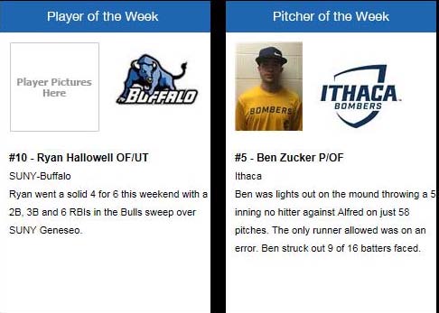 The_NCBA's tweet photo. Congratulations to this weeks National winners in Division II! @bbelvin7 @UBClubBaseball http://t.co/MqRYQjXMhE