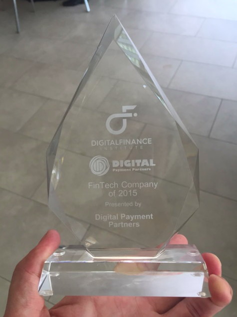 Payfirma's tweet photo. We are so proud to announce we won the "FinTech Company of 2015" award #dfi2015 http://t.co/OUs4taUd3c