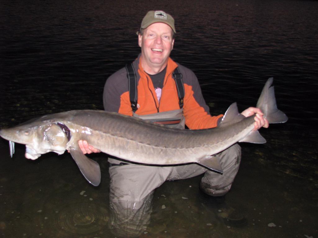 Mike Sadar got a chance to tangle with his first ever Sturgeon. @DiefenbakerLake <a href="/ALUMACRAFTBOATS/">ALUMACRAFT BOATS</a> <a href="/Fishinggeeks/">Fishinggeeks</a>