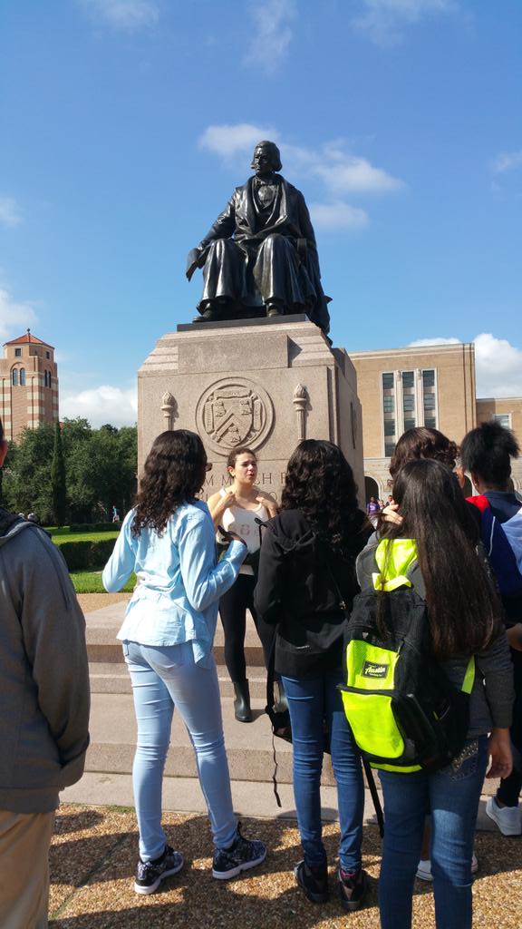 ShundaNicole's tweet photo. #SpringISDCounselors 8th CTE Field Trip to #RiceU #History #CollegeBoundStudents #BaileyMS http://t.co/7ZykLfZFLA