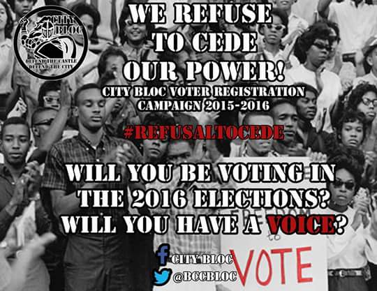 GKMCBmore's tweet photo. #RefusalToCede We will engage the political. We the students of Baltimore will have a voice. http://t.co/r8FO71EHpD