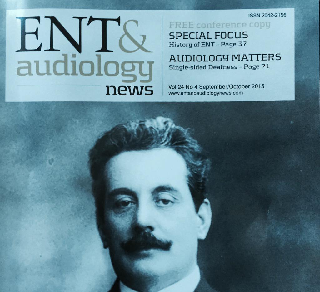 ORLhistory's tweet photo. Current issue of @ENT_AudsNews devoted to history of #ENTsurgery! Excellent articles, be sure to read. http://t.co/sYzYdc51wa