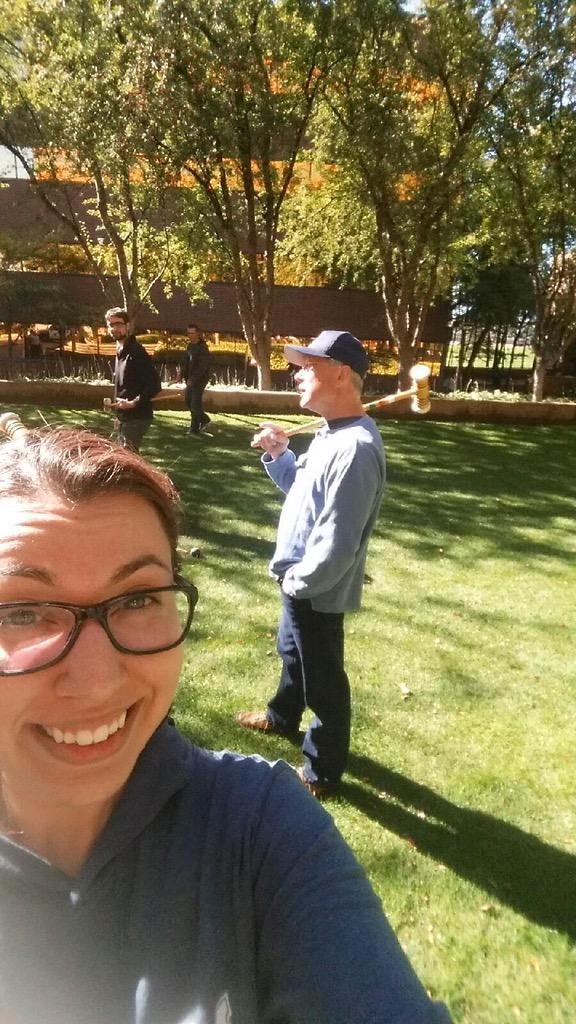 appfirst's tweet photo. When we aren't coding, we're croqueting #workhardplayhard #lastsunnyday #minneapolis #appfirst http://t.co/r5I1NkwMO7