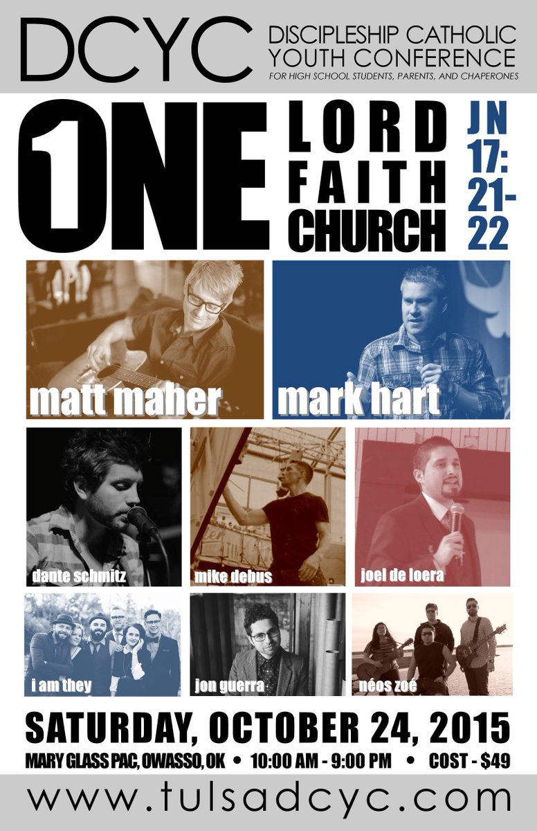 LifeTeen_SVdP's tweet photo. Sign up for DCYC today for $49! Later is $65. Mark Hart, Matt Maher, and others! Oct 24. http://t.co/vIjQMBWcHG! http://t.co/TLkUBTbJQB
