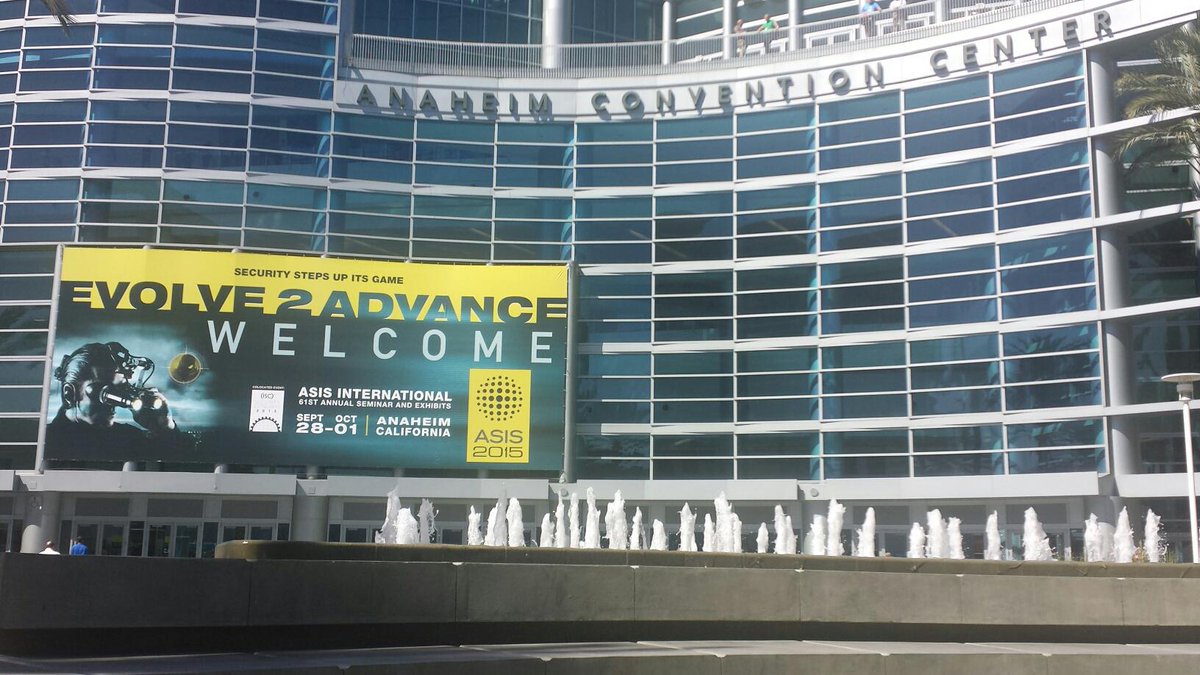 hitsSecurity's tweet photo. Going strong at #ASIS15 with @ifpoNews in Booth 31, in the Hall A Lobby. #Anaheim is a great host. http://t.co/A56Pt9VdAP