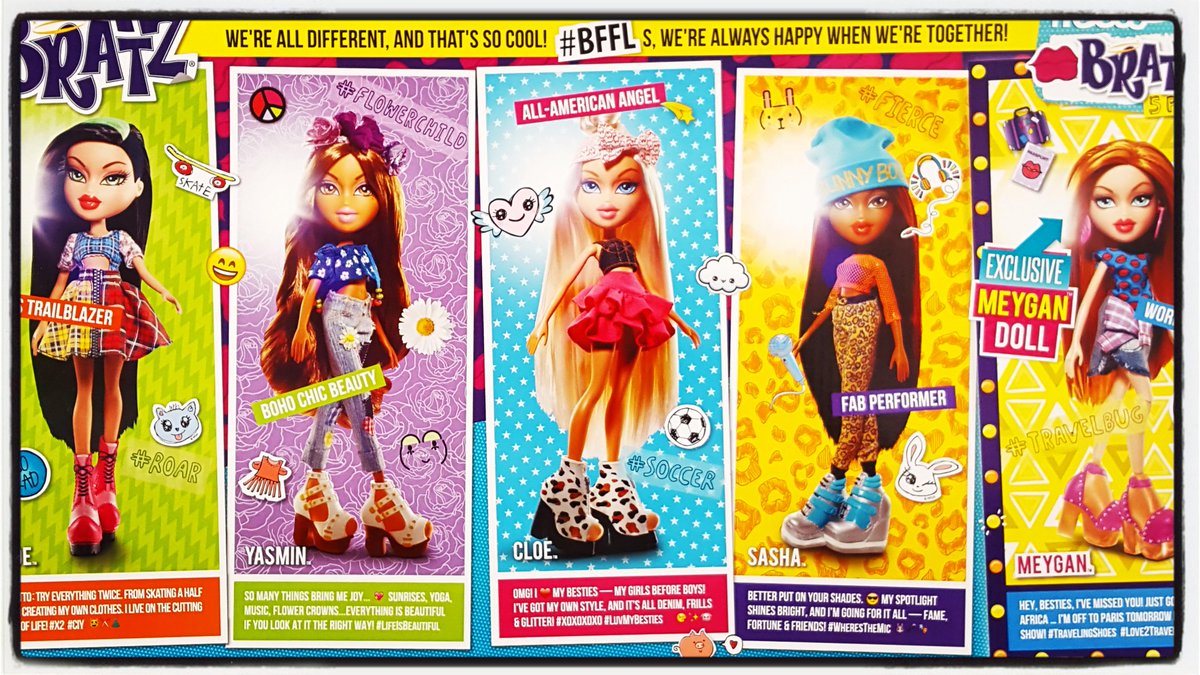 bratz hello my name is 5 pack