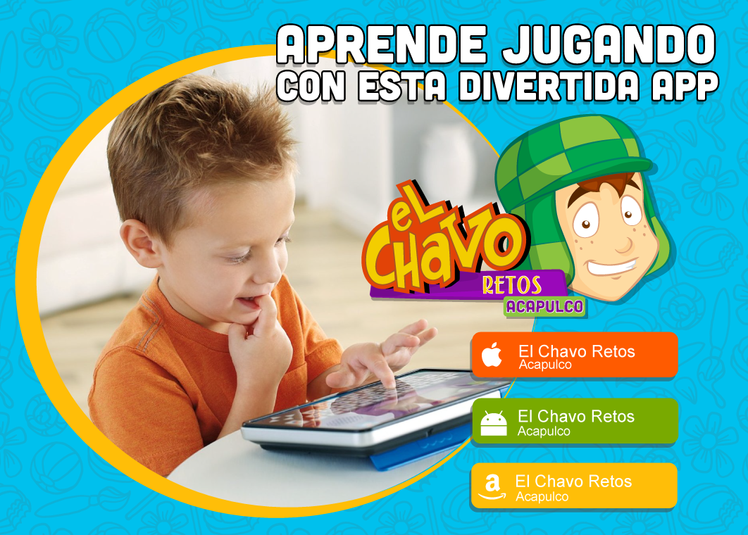 ElChavoRetos's tweet photo. Descarga la #app #ElChavoRetos diseñada para que tus hijos aprendan jugando y está disponible http://t.co/apO6IYokH0 http://t.co/DsbsCSTPGO