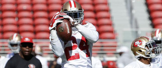 NBCSAuthentic's tweet photo. #49ers CB Shareece Wright: 'I just want to play' (@MaioccoCSN) http://t.co/7OX2H5khul #NFL http://t.co/dLPxU77eJj