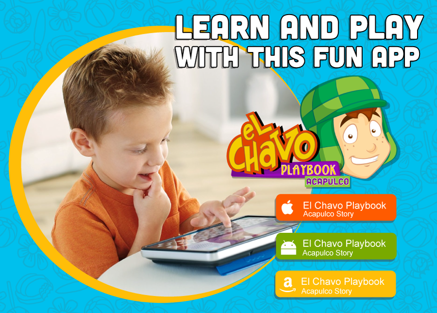 ElChavoPlaybook's tweet photo. Download #ElChavoRetos App designed to help your children learn through play and is available http://t.co/PlNtDpBERL http://t.co/BMFn30UXCL