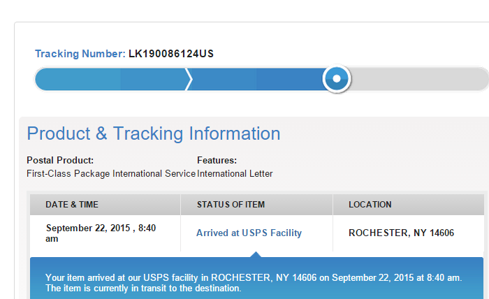 RonMFletcher's tweet photo. Mailing with @USPS #sucks, another #lost #mail: LK190086124US http://t.co/JFujVqYzFX