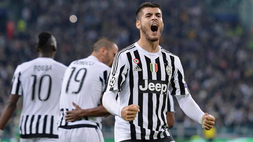 Morata ha segnato il primo gol della Juventus contro il Siviglia in Champions.