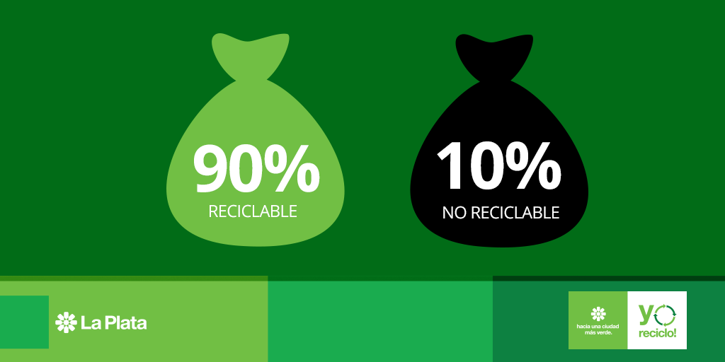 YoRecicloMLP's tweet photo. En La Plata juntamos 150 toneladas diarias de basura reciclable. ¡Sigamos haciendo #UnaCiudadMasVerde! http://t.co/e1U2bK0LMp