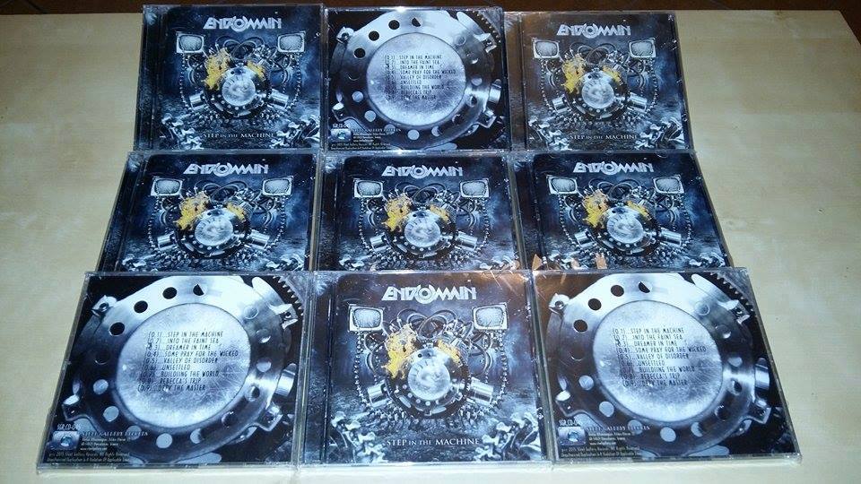 digitalgrief's tweet photo. First copies of Endomain's debut album "Step in the Machine". #artwork #coverart #cover #package #design #jewelcase http://t.co/FSJer053CH