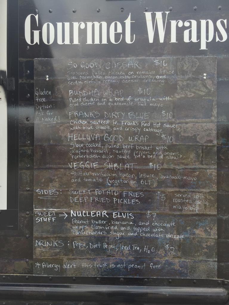 CurbYourAppetit's tweet photo. .@WraptureInc’s menu for @CurbYourAppetit at CUMIS, 151 North Service Rd, #BurlON til 8pm.   Supporting @UnitedWayBH http://t.co/JwoVw7gyF8