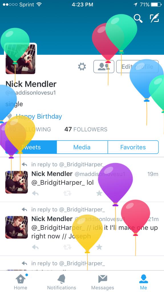 Nick Mendler (@maddisonlovesu1) on Twitter photo 