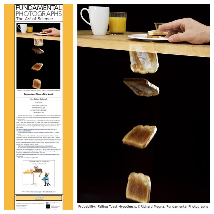 _fphoto_'s tweet photo. September's Photo of the Month - Probability: Falling Toast Hypothesis #probability  #theory #mathematics #strobo http://t.co/R8ty9J3Fto