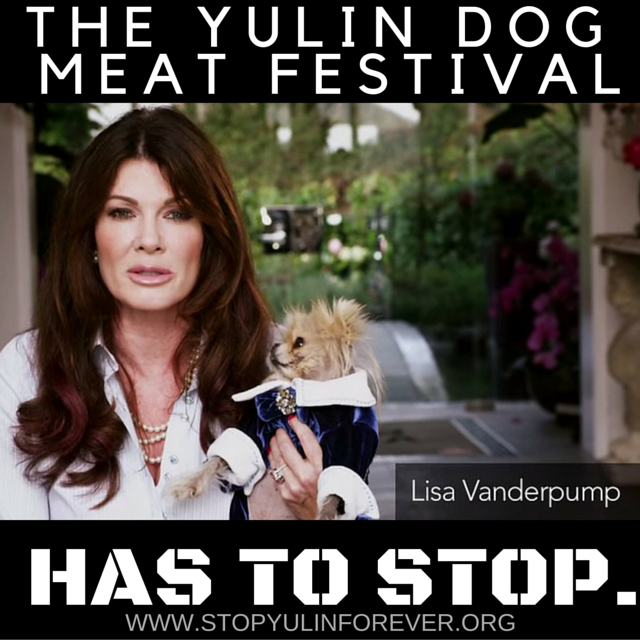 LC4A's tweet photo. Sunday is #WorldAnimalDay. We will march against Yulin with @LisaVanderpump &amp; @MrsSOsbourne http://t.co/ARgp3bGqgu http://t.co/PQv7B4SKEX