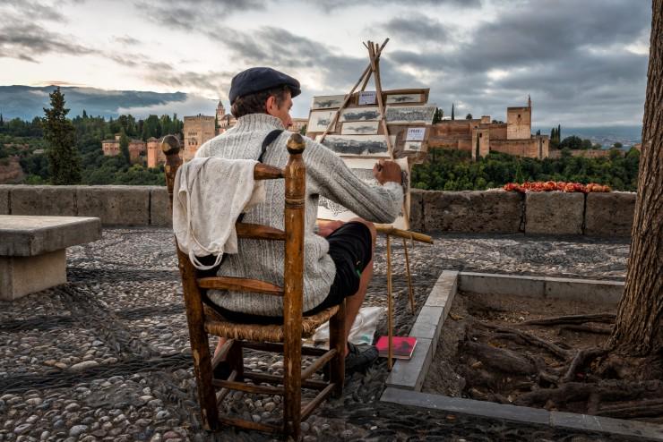 GLorquiana's tweet photo. pintor de sueños,retratos de amor #DaleJohnson @granada_semueve @GranadaEnamora @GranadaenFotos @megustagranada http://t.co/GuBlnY1cmU