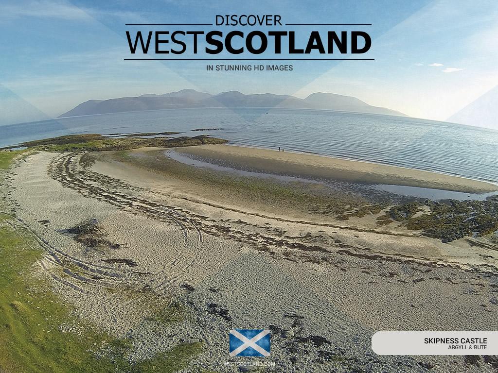 Scotland_West's tweet photo. The stunning beach a short walk from Skipness Castle overlooking Arran, a tranquil location. http://t.co/EqnbpCyoWn