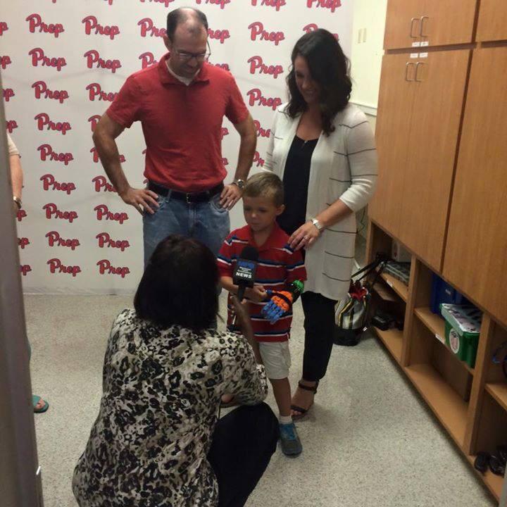 MPBNews's tweet image. Young Braden McCay was born without a left hand. Hear about his 3D printed hand tomorrow morning on #ThinkRadio.