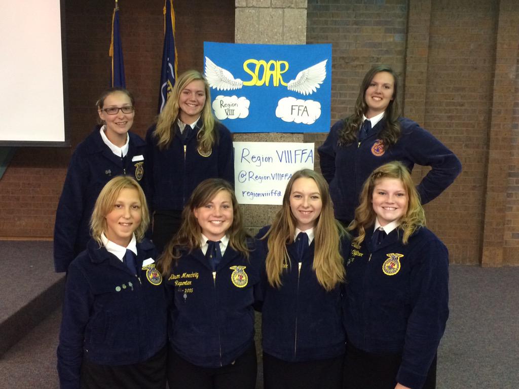 Our Sassy 7 officer team attended the Region VIII Fall Leadership Day #youngleaders #regionviiiffa #lcffa