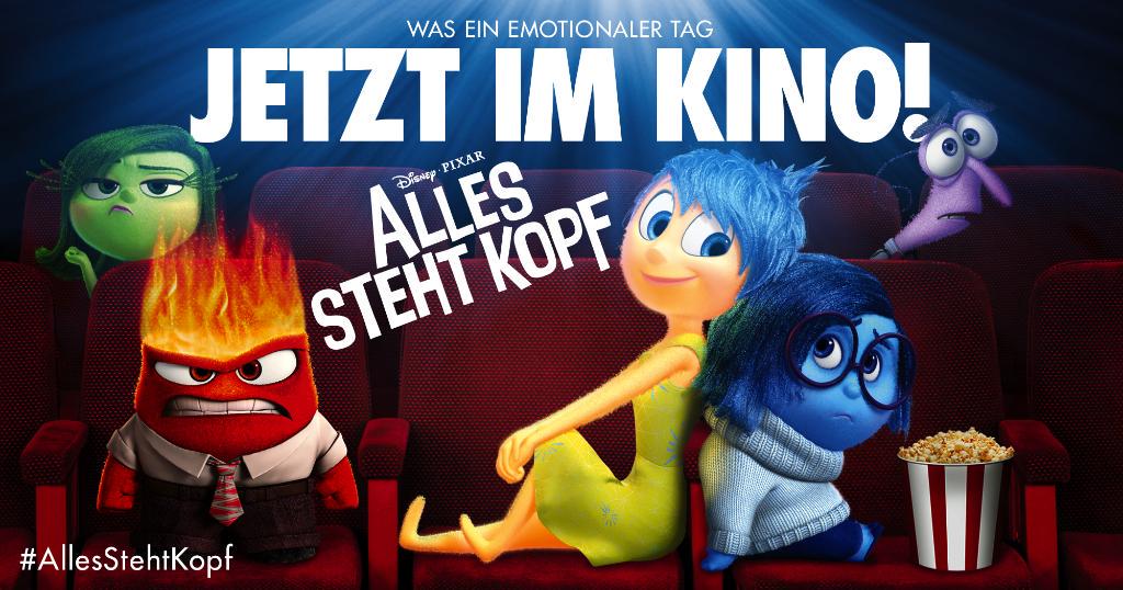 DisneyChannelDE's tweet photo. Festhalten und los geht die emotionale Achterbahn im Kino! :D #AllesStehtKopf http://t.co/DzHPmxNkPQ