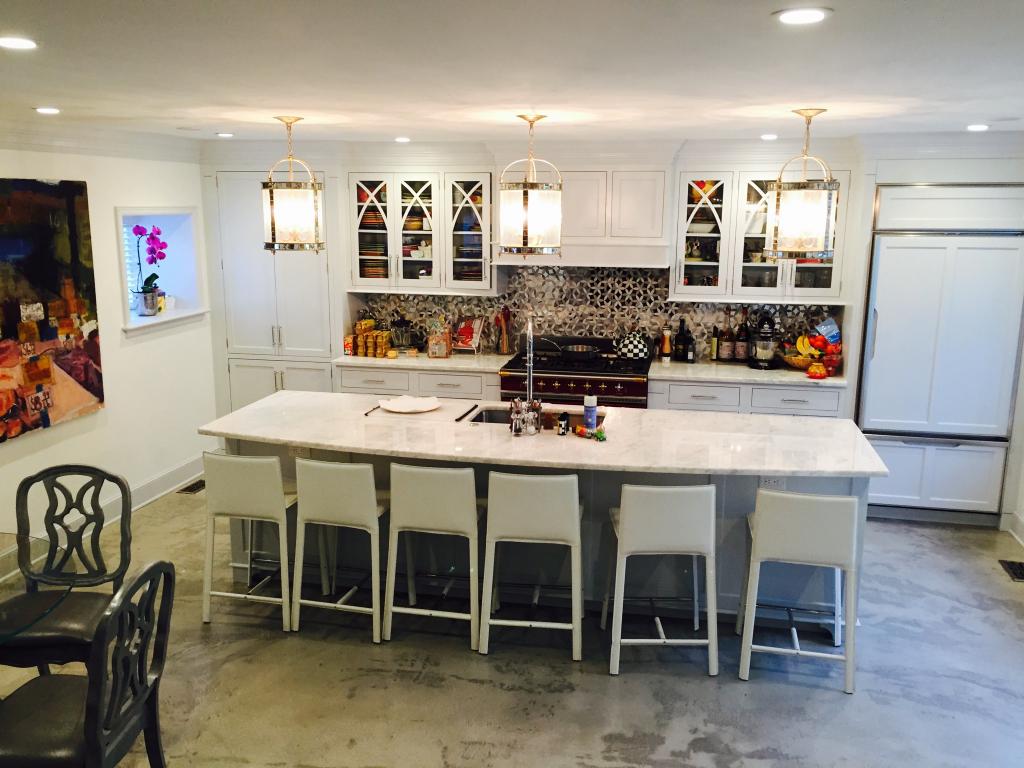 ConceptsInConcr's tweet image. Custom concrete floor in this designer kitchen. #epoxypirates # concrete #Philadelphia