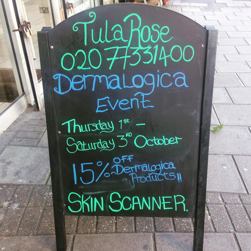 TulaRoseLtd's tweet photo. @DermalogicaUK1 3 day event @TulaRoseLtd #FaceMapNation come and join us! #healthyskin http://t.co/luN5SUWOFD