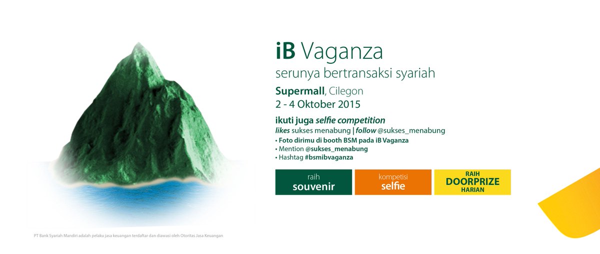 sukses_menabung's tweet image. Kunjungi Expo syariah terbesar #ibVaganza Cilegon di supermall 2-4 Oktober 2015.Nikmati promo dari kami @InfoCilegon