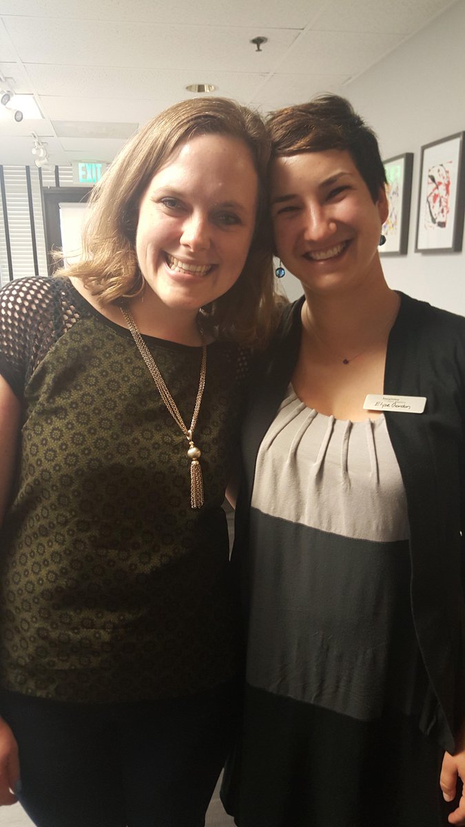 ImaginingAmer's tweet photo. #PAGE co-directors Johanna Taylor & Elyse Gordon @#PAGESummit @elysette2 #GradVoices #WeAreIA #ImagA15 http://t.co/s6QkJBy6NL
