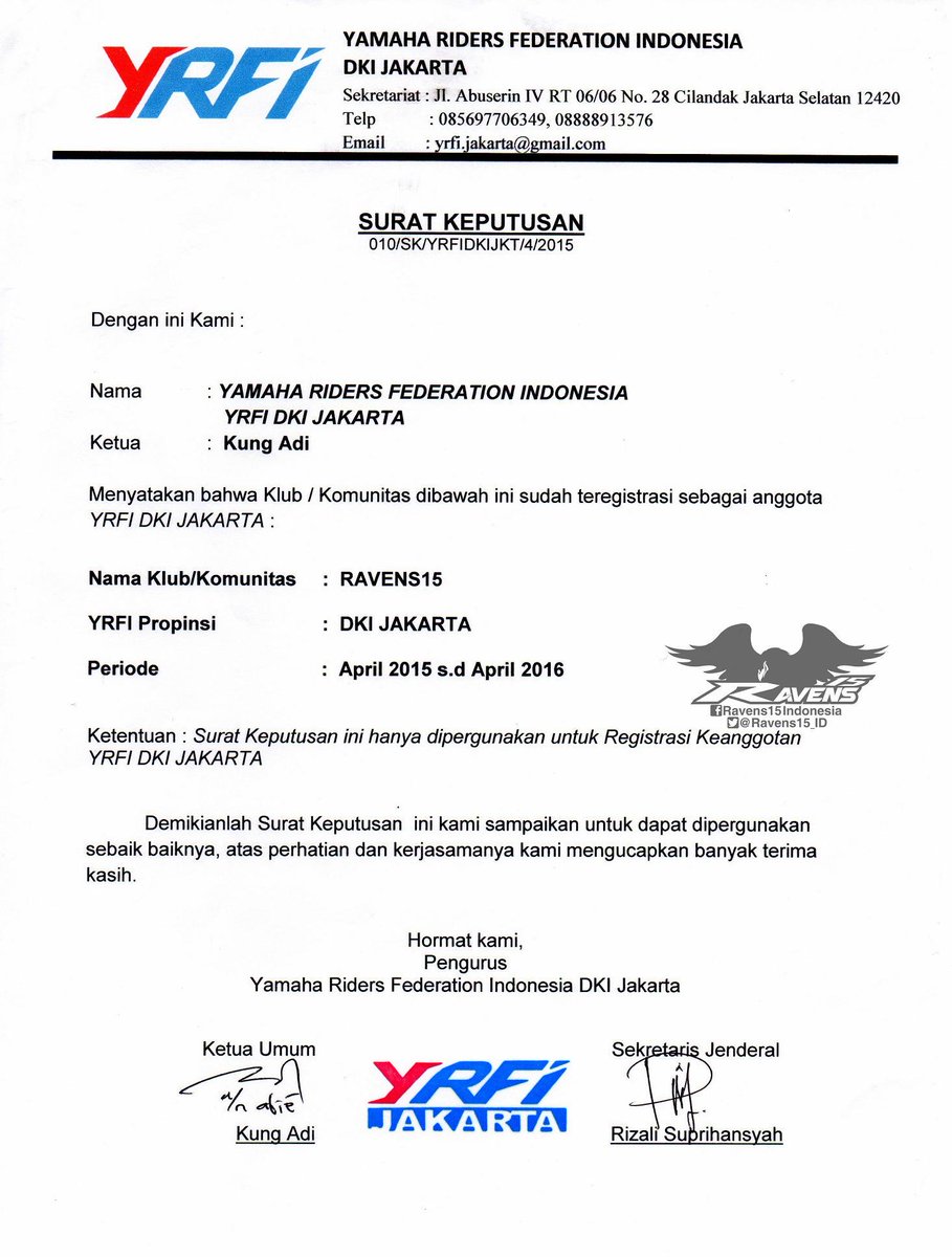 Officially registered @YRFIndonesia <a href="/YRFI_Jakarta/">YRFI_Jakarta</a> @YamahaIndonesia 
#HumanIntroducesUsToFraternity
#LampauiDirimu