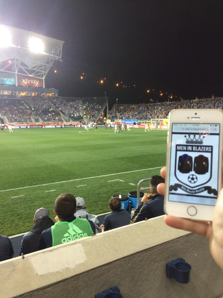JLSanchie's tweet photo. @MenInBlazers #patchatthepark #pplpark #philadelphiaunionvskc http://t.co/IWfszzACmv