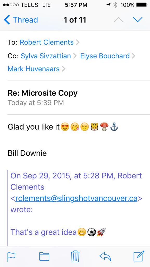 slingshotvan's tweet photo. When Bill and Robert get new #iPhones... #emojis #apple #😐 http://t.co/5eE9zTPIAy