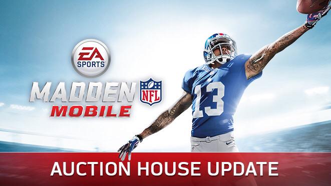 EAMaddenMobile's tweet image. Thank you for your patience as we’re addressing Madden Mobile’s Auction House issues. 

Info - o.ea.com/44930