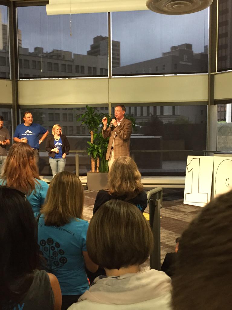 conboy263's tweet image. Hanging out with governor hickenlooper and 10,000 of my best friends at the largest entrepreneurship event in USA.